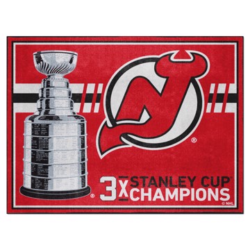 Fanmats - NHL - New Jersey Devils Puck Mat 27'' diameter