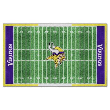 : FANMATS 23127 Minnesota Vikings Ticket Design Runner Rug -  30in. x 72in. | Sports Fan Area Rug, Home Decor Rug and Tailgating Mat :