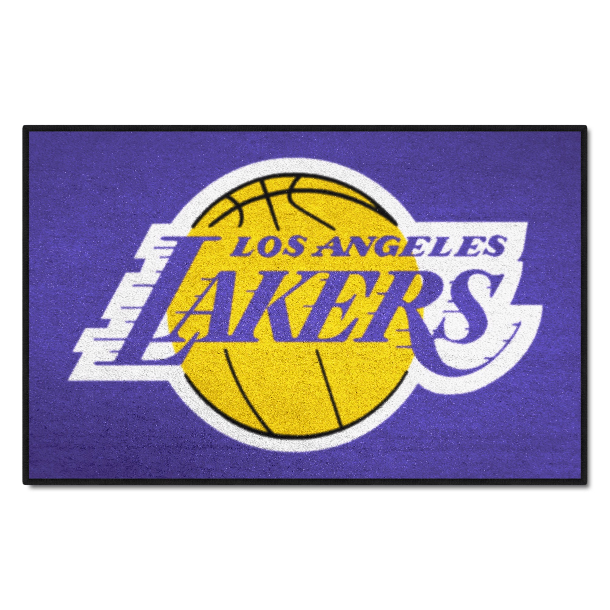 Officially Licensed NBA Los Angeles Lakers Uniform Rug 19 x 30