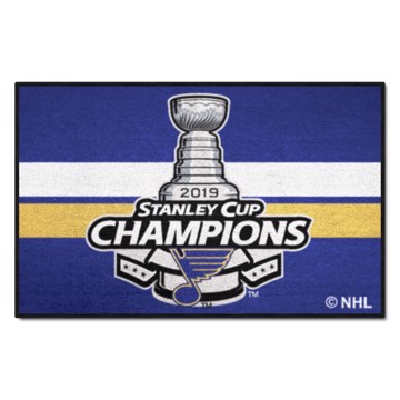 Fanmats St. Louis Blues Puck Mat 2019 Stanley Cup Champions