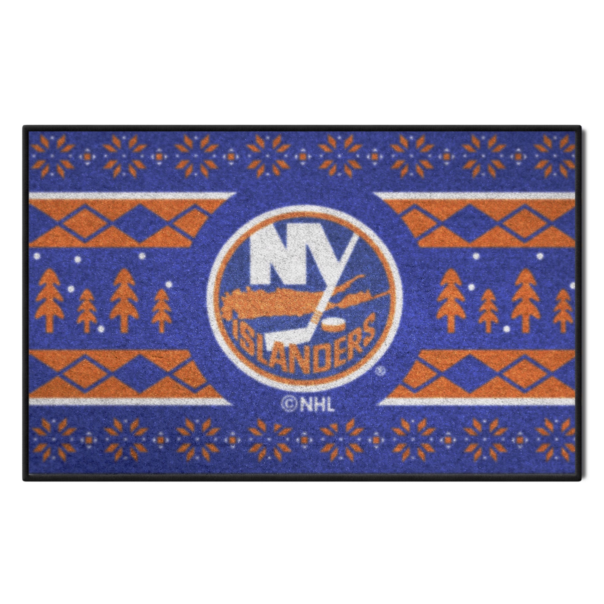 Officially Licensed NHL Holiday Sweater Rug 19x30 - New Jersey Devils