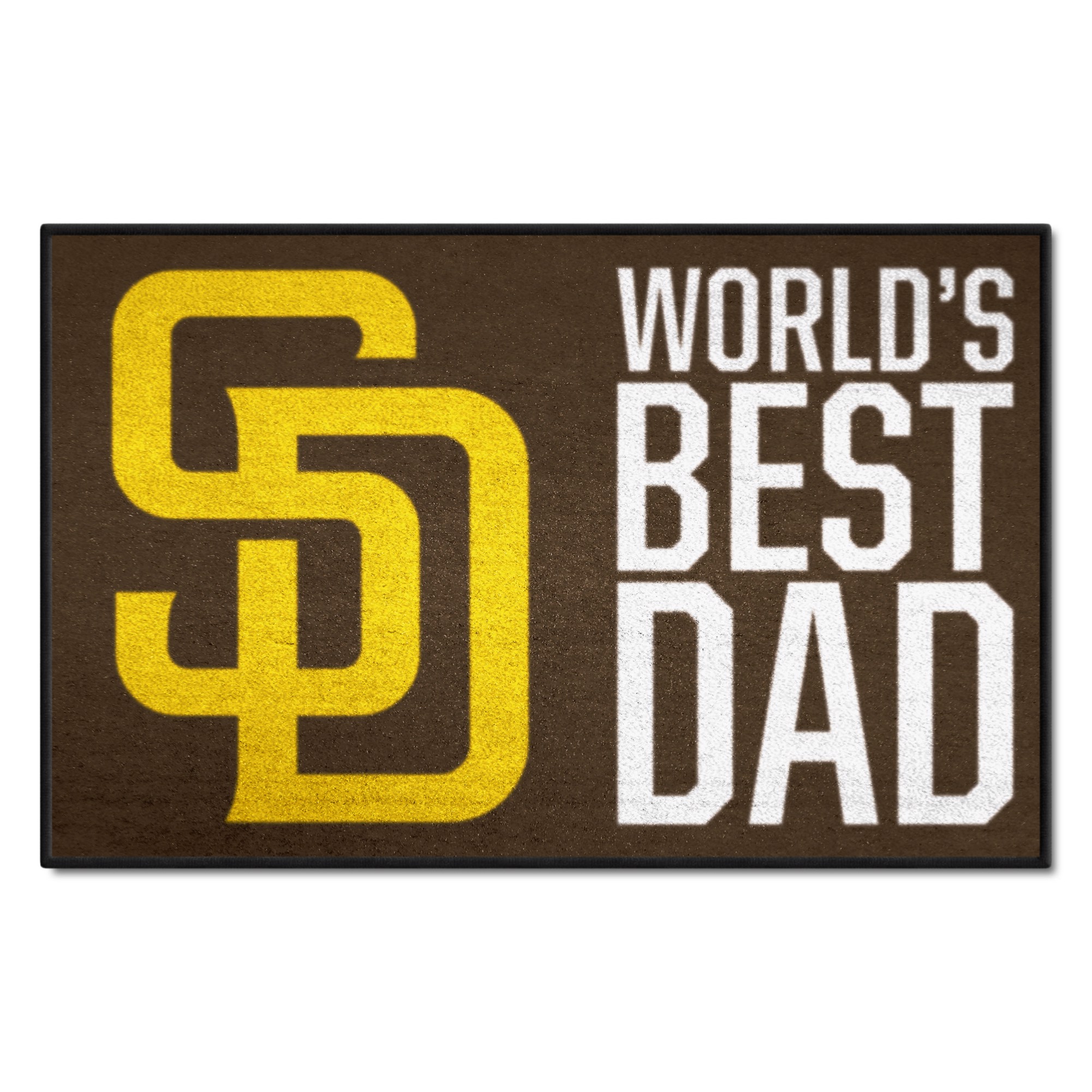 Officially Licensed MLB San Diego Padres Uniform Mat 19 x 30