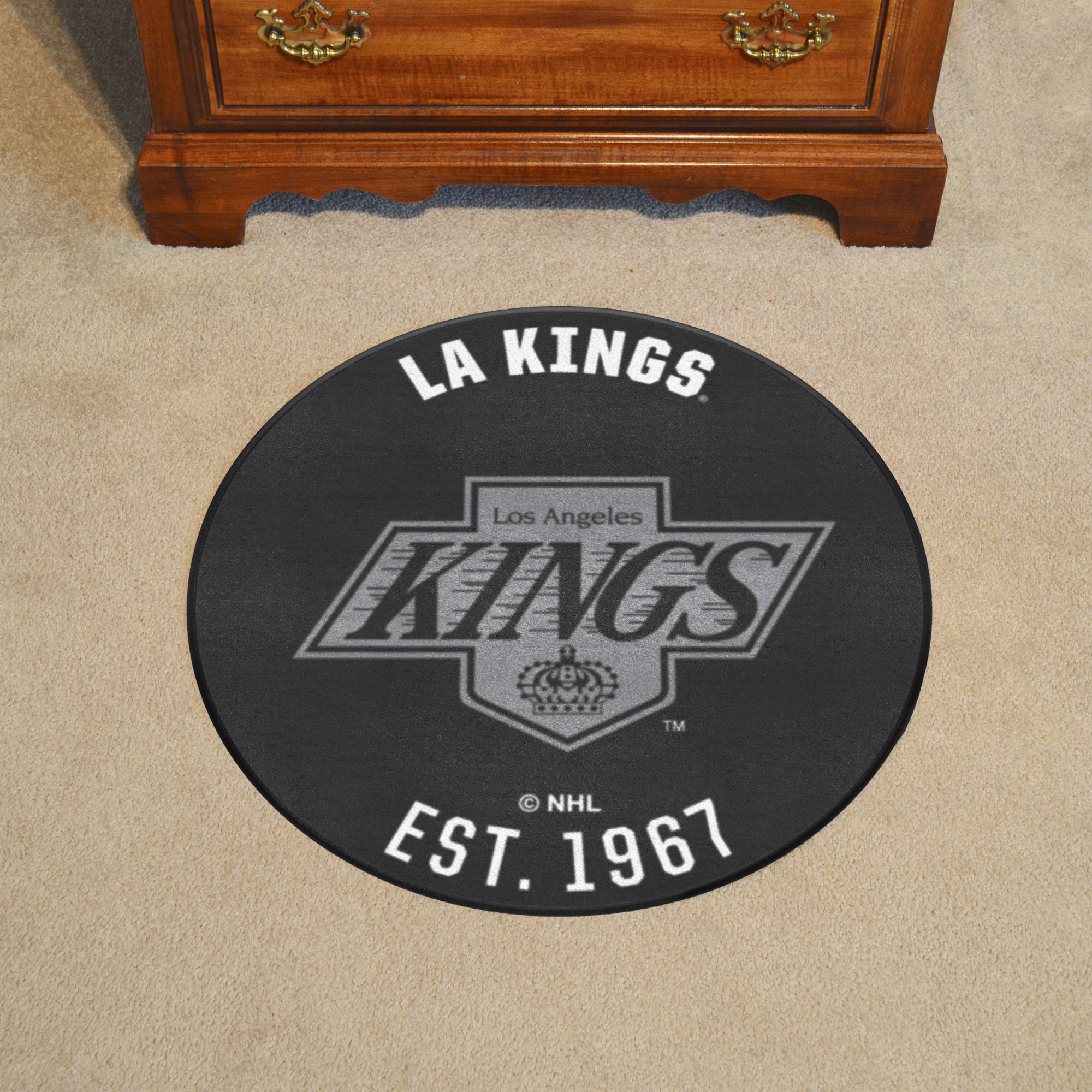 Fanmats Los Angeles Kings Roundel Mat Retro Collection