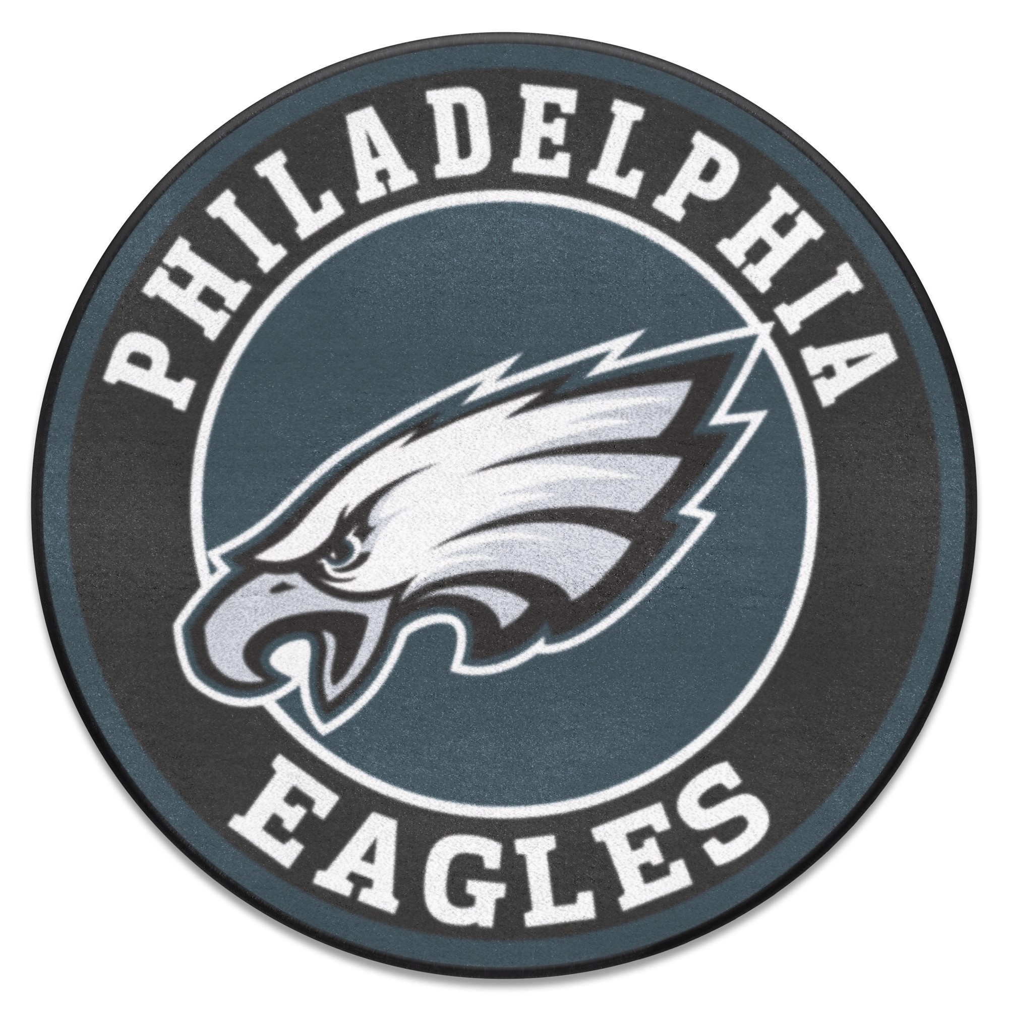 Officially Licensed NFL Philadelphia Eagles 27 Round Vintage Logo Rug