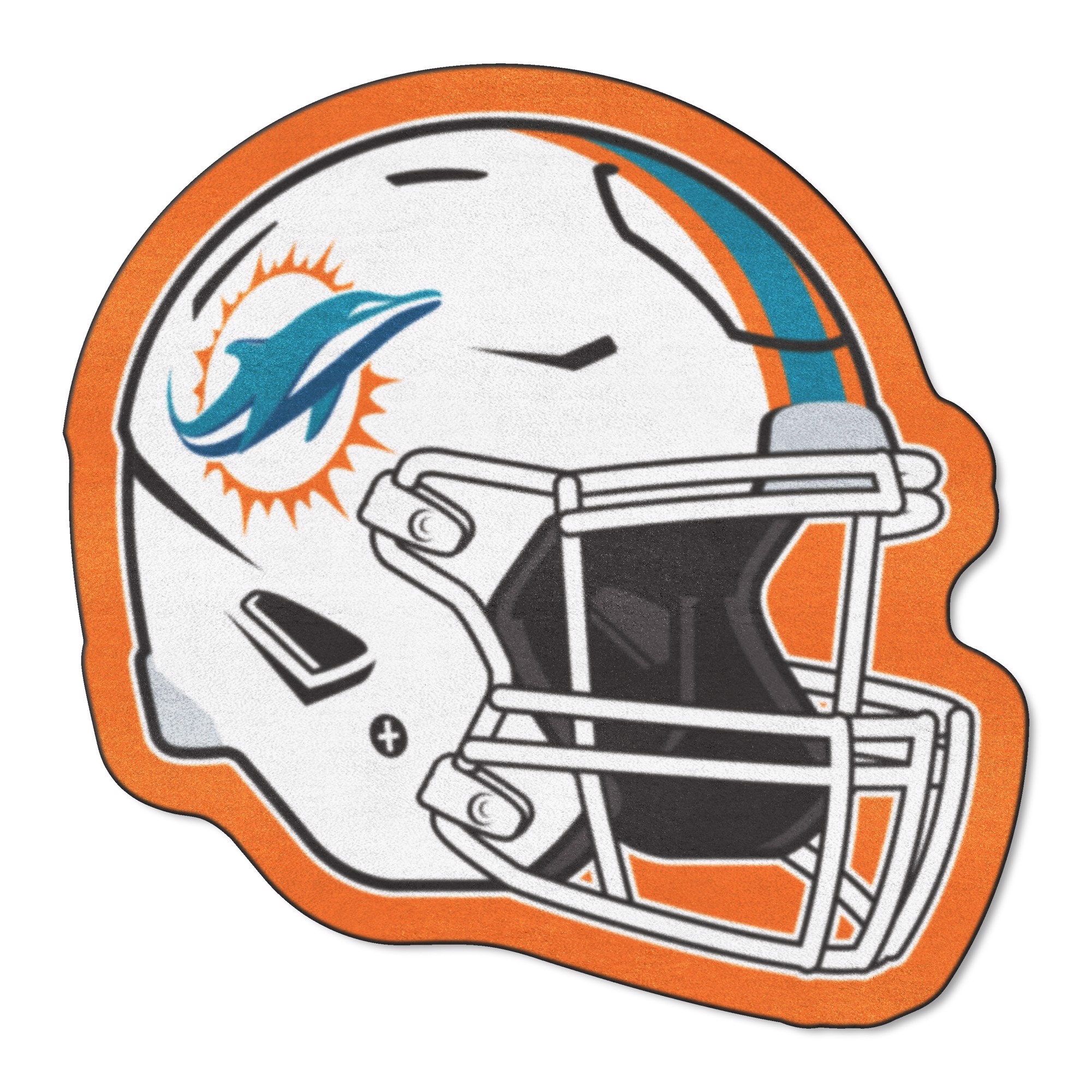 FANMATS Miami Dolphins Mascot Mat - Helmet