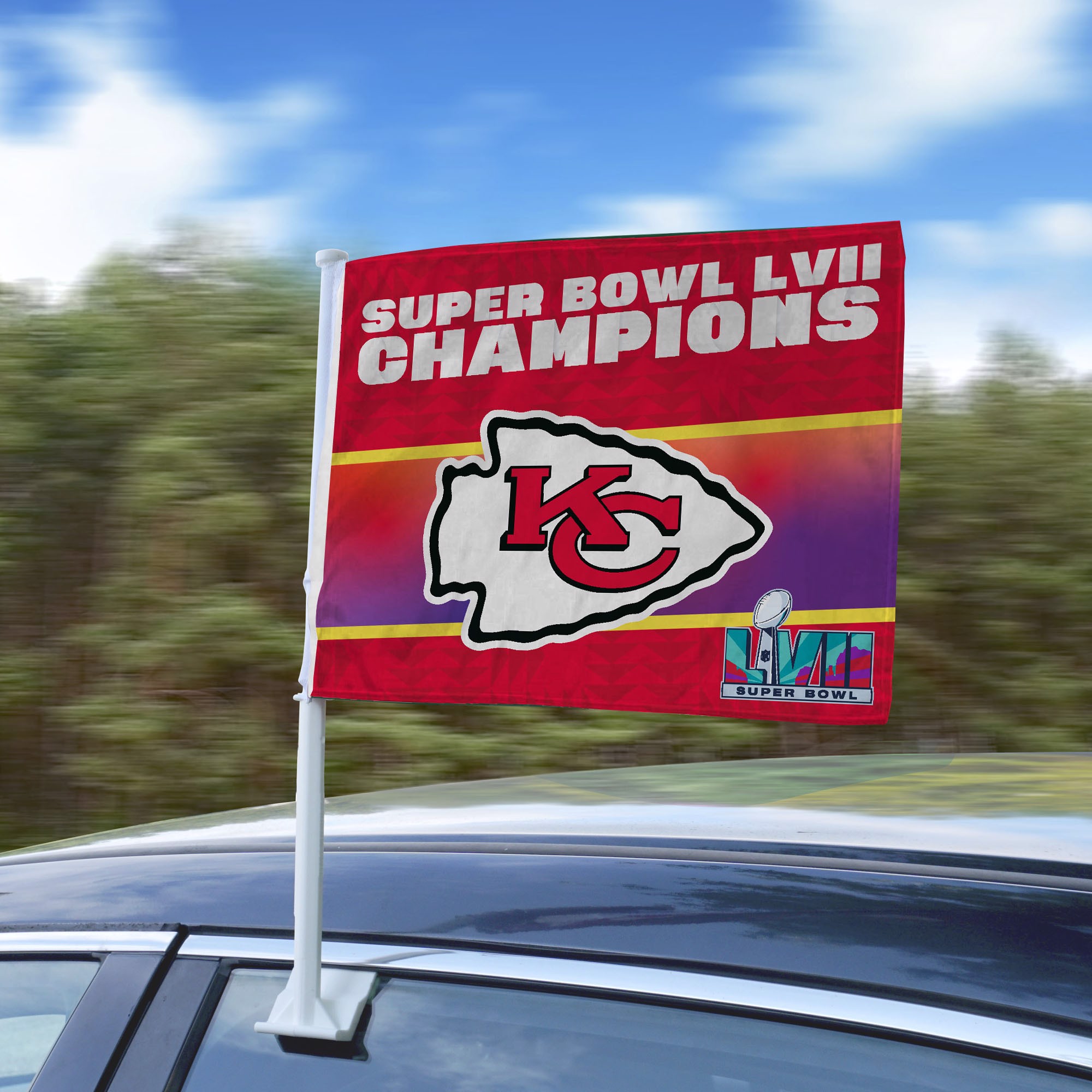 Fanmats | Kansas City Chiefs Super Bowl LVII Car Flag