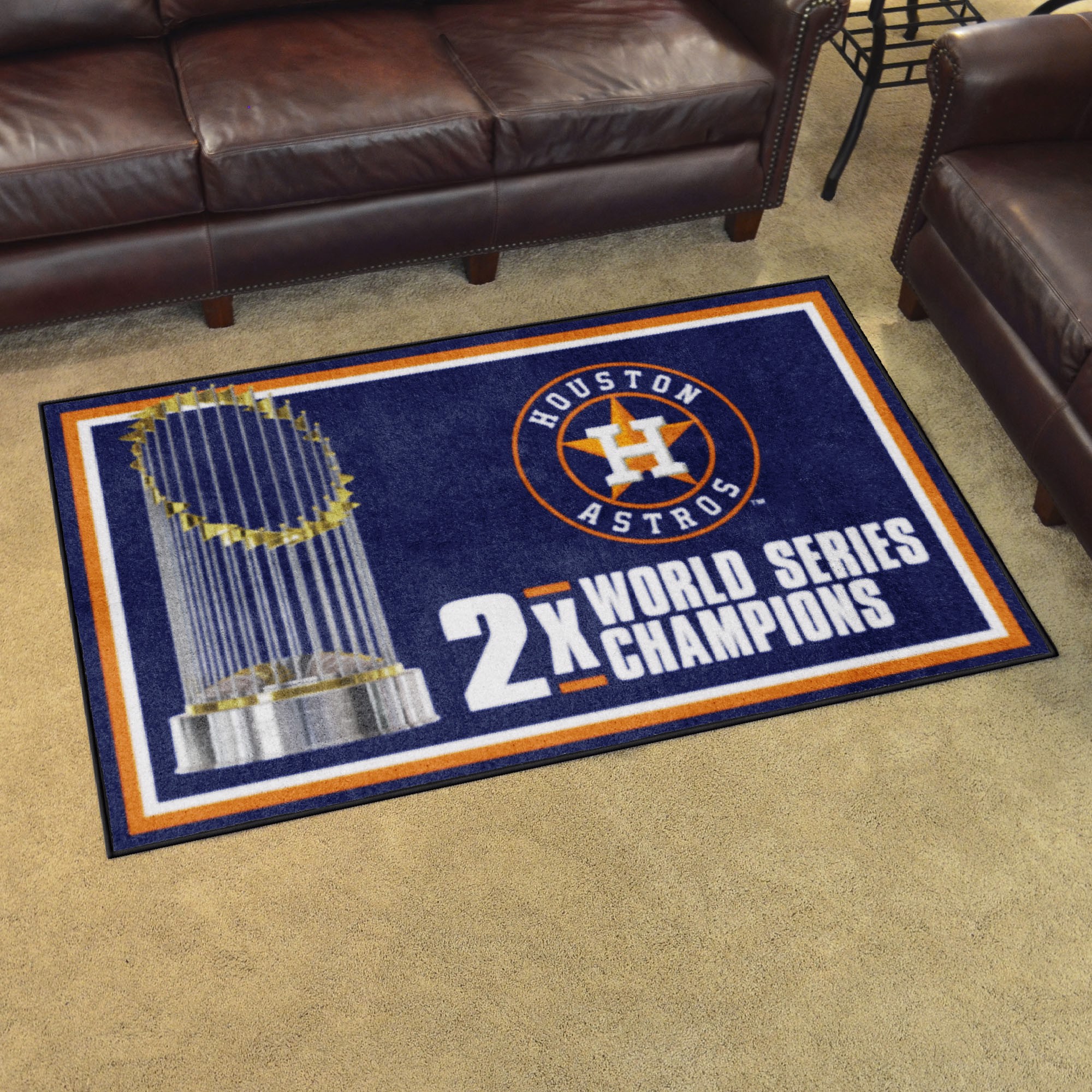 Houston Astros Dynasty 4x6 Rug | Fanmats - Sports Licensing Solutions, LLC