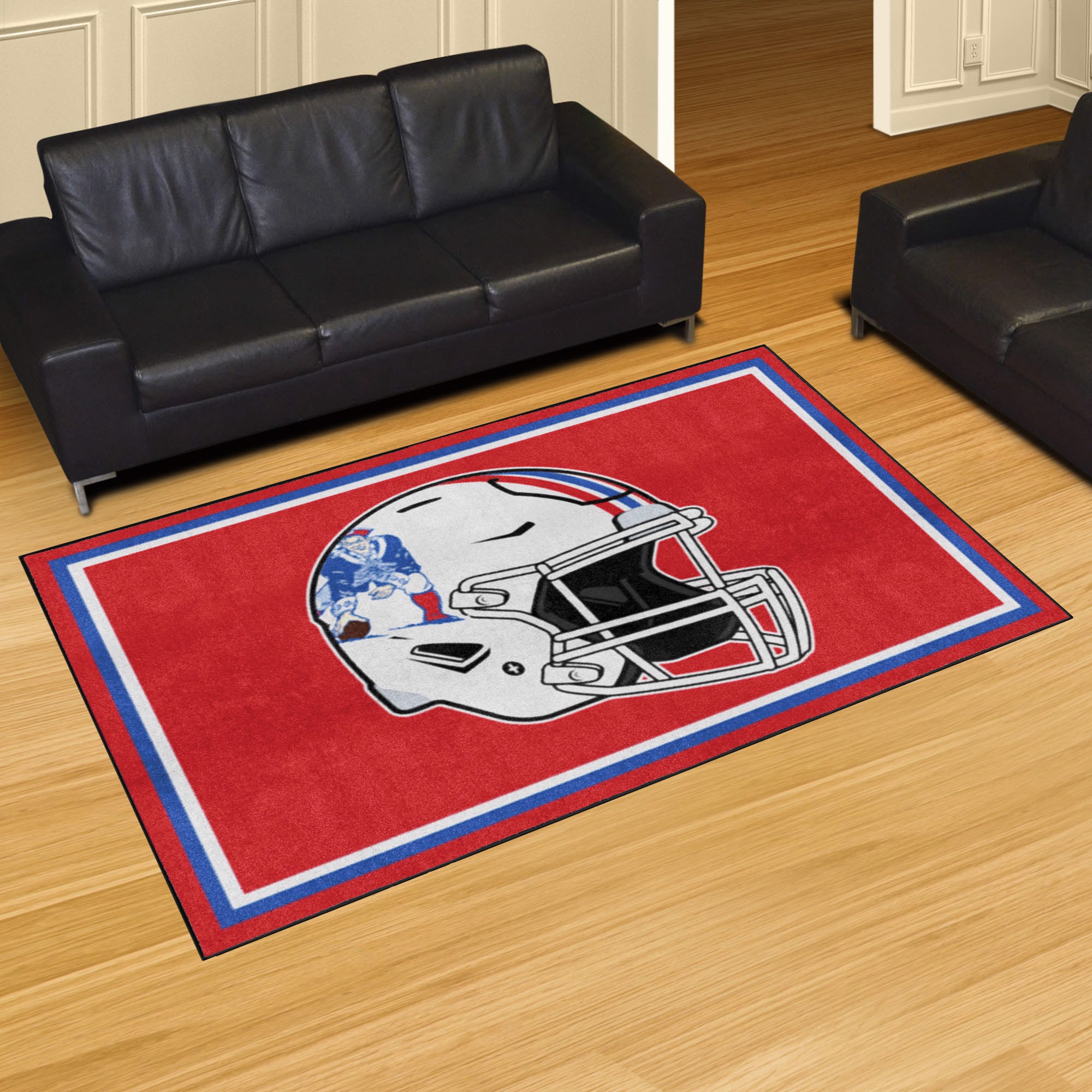 New England Patriots 5x8 Rug - Retro | Fanmats - Sports Licensing ...