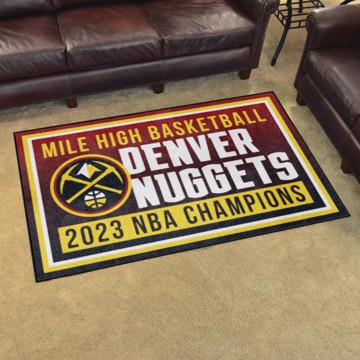 Denver Nuggets 2023 NBA Finals Champions Large Court Runner Rug - 30in. x  54in.