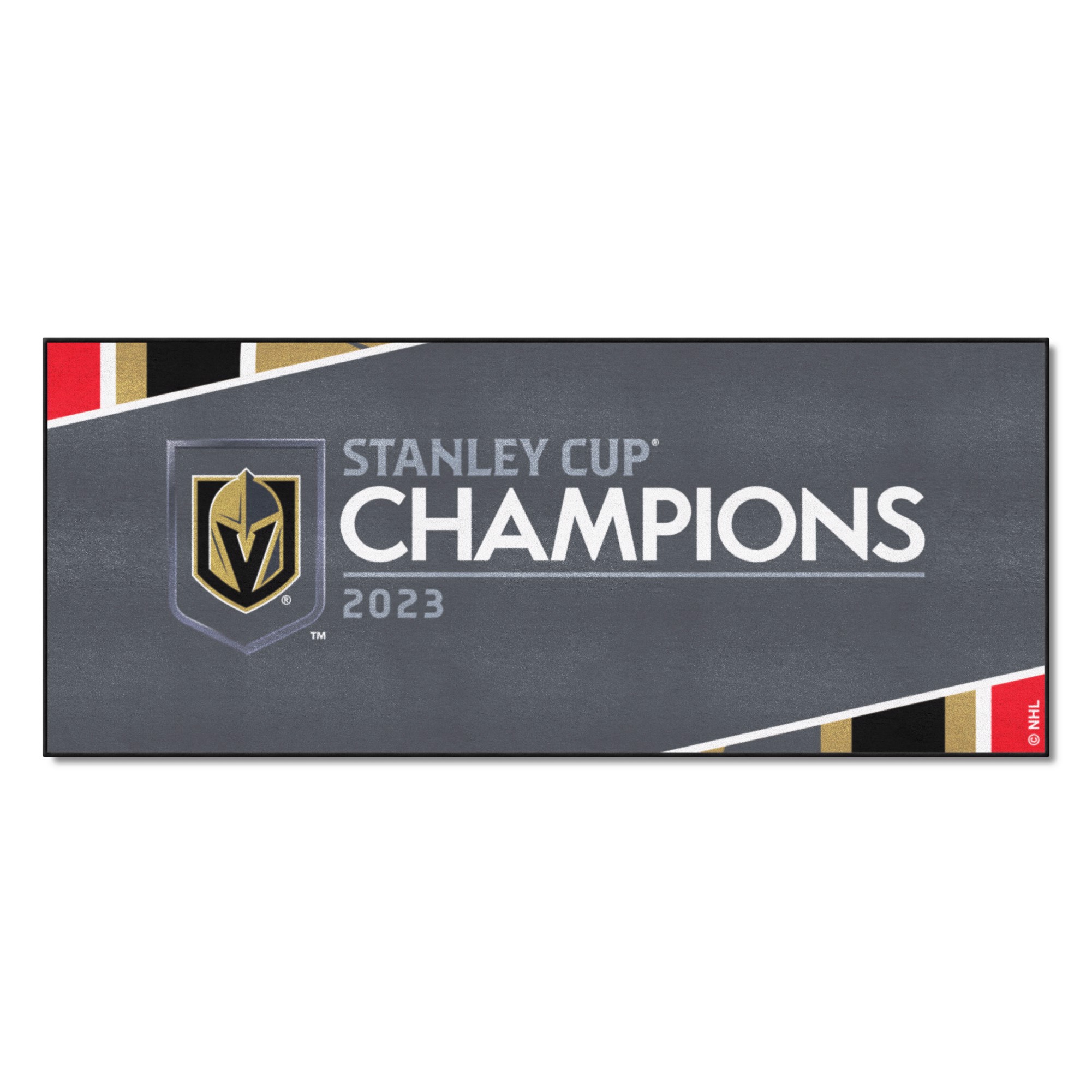 Vegas Golden Knights 2023 Stanley Cup Champions Rink Runner 30in X 72in Fanmats Sports 