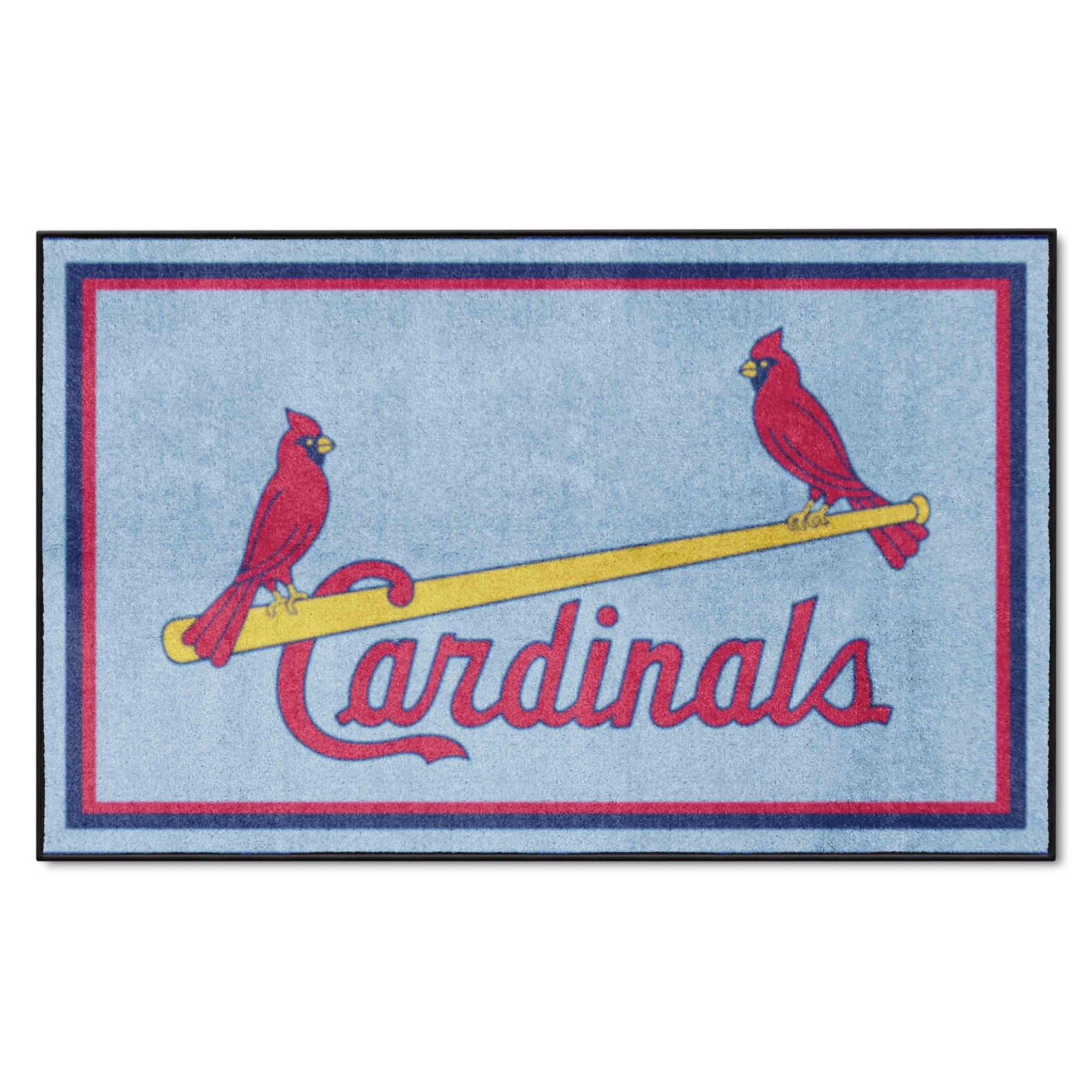MLB St. Louis Cardinals 4'x6' 1976 Retro Collection Plush Area Rug