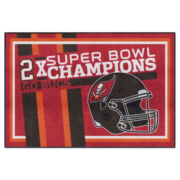 Tampa Bay Buccaneers Super Bowl LV Champions 5' x 8' Plush