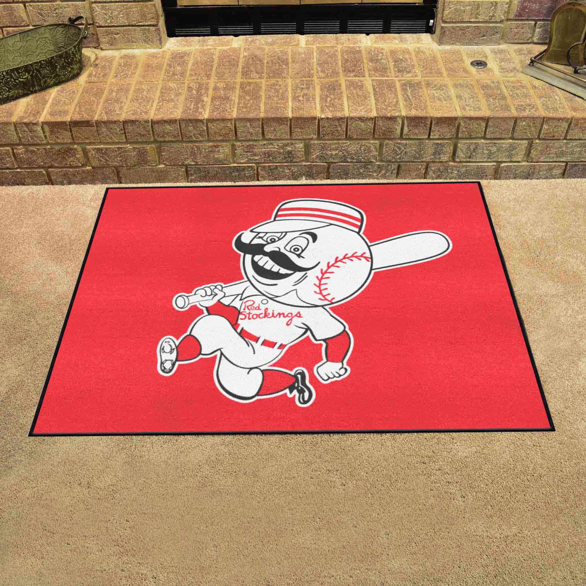 Fanmats Cincinnati Reds Roundel Mat - Retro Collection