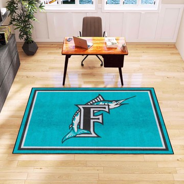 FANMATS NHL Florida Panthers Blue 5 ft. x 8 ft. Indoor Area Rug