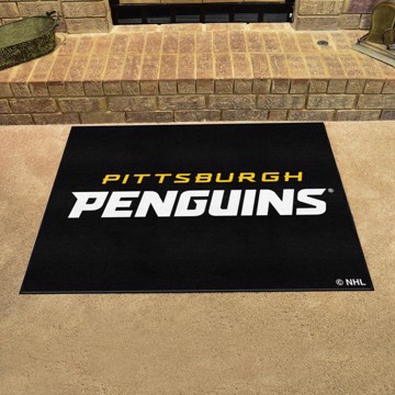 Officially Licensed NHL Heavy Duty Car Mat Set - Pittsburgh Penguins