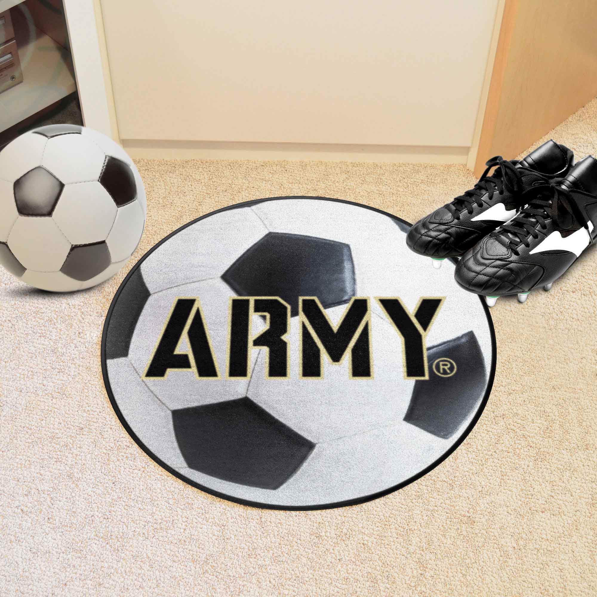 Fanmats  Army West Point Black Knights Soccer Ball Mat