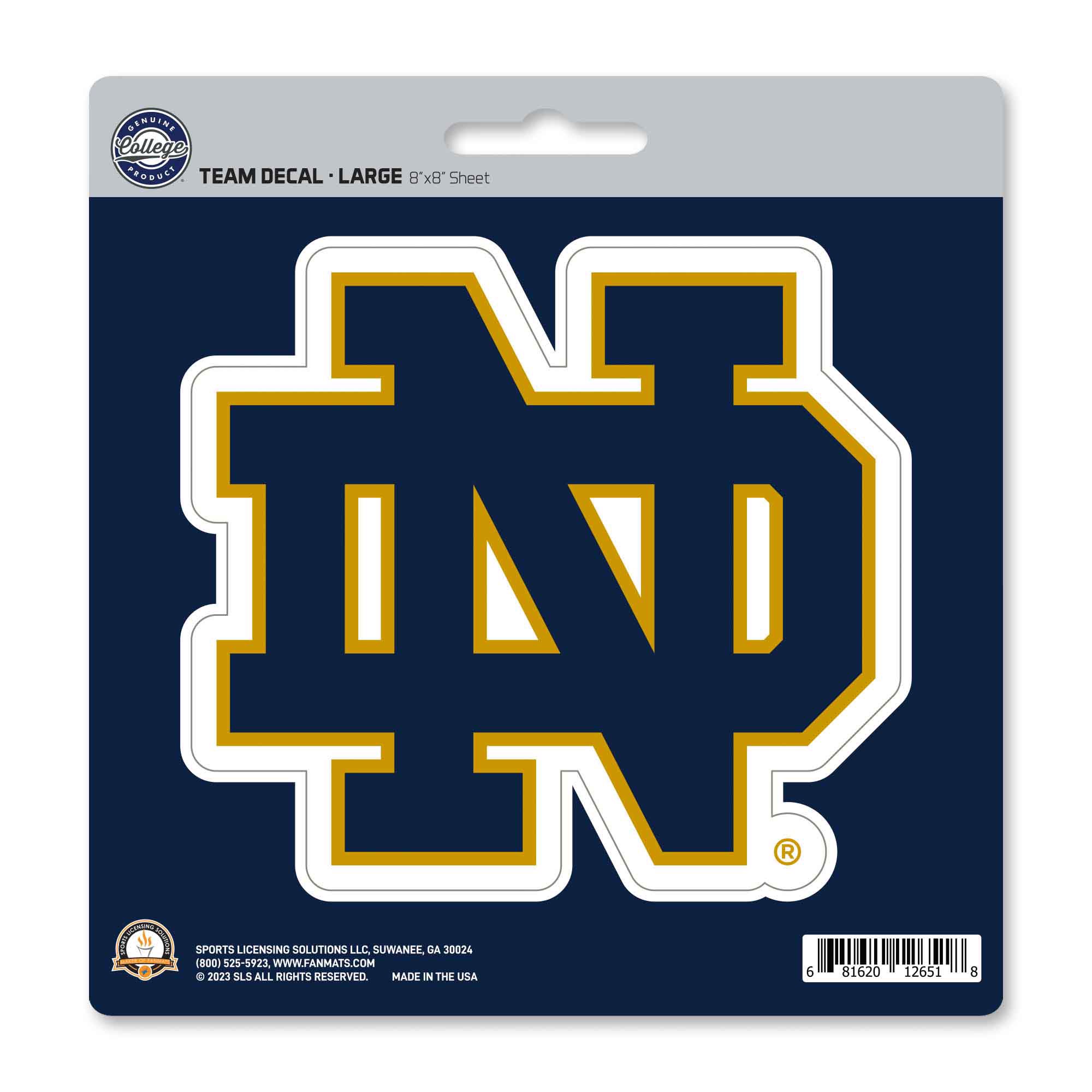 Notre Dame Fighting Irish Large Decal Sticker | Fanmats - Sports ...