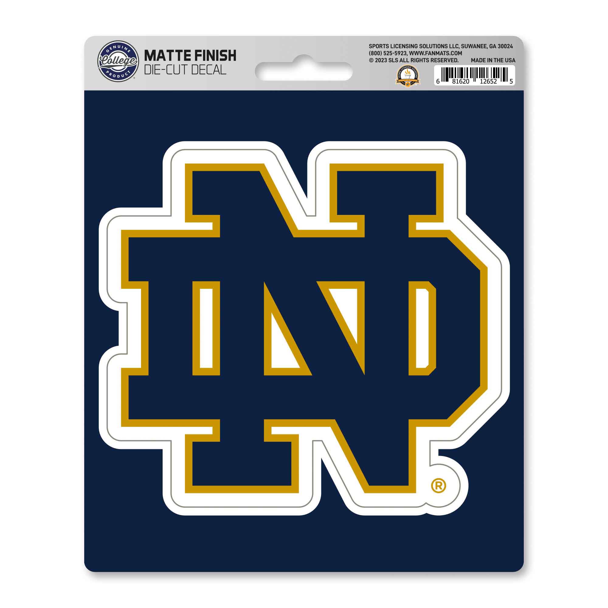 Fanmats | Notre Dame Fighting Irish Matte Decal Sticker