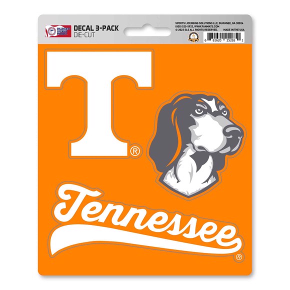 Picture of Tennessee Volunteers Decal 3-pk