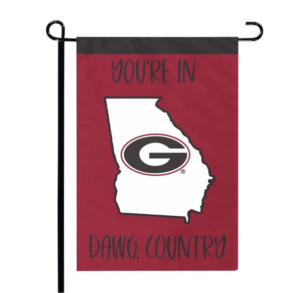 Picture of University of Georgia State Shape Garden Flag