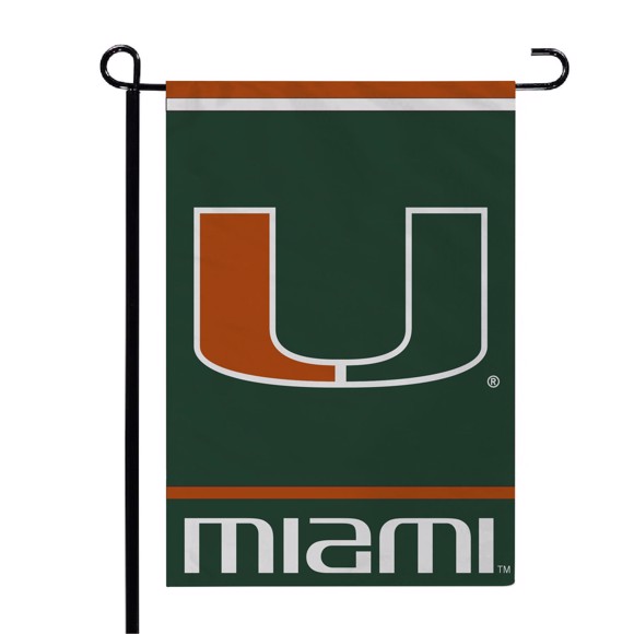 Picture of University of Miami Standard Garden Flag