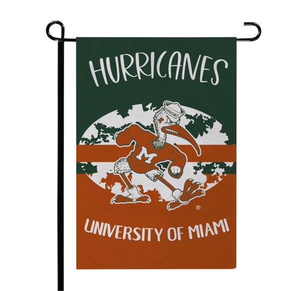 Picture of University of Miami Stylish Garden Flag