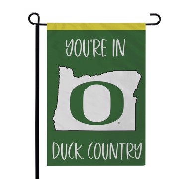 Picture of University of Oregon State Shape Garden Flag