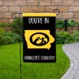 Picture of University of Iowa State Shape Garden Flag