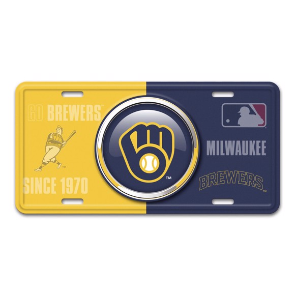 Picture of MLB - Milwaukee Brewers Metal License Plate