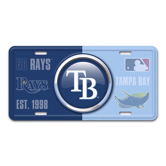 Picture of MLB - Tampa Bay Rays Metal License Plate