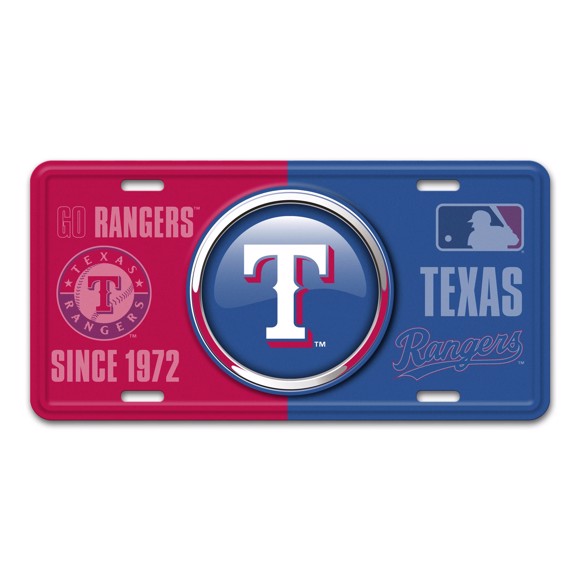 Picture of MLB - Texas Rangers Metal License Plate