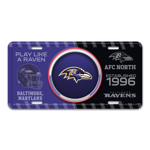 Picture of NFL - Baltimore Ravens Metal License Plate