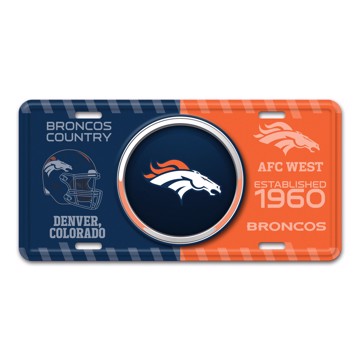 Picture of NFL - Denver Broncos Metal License Plate