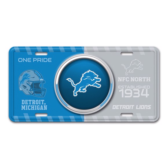 Picture of NFL - Detroit Lions Metal License Plate