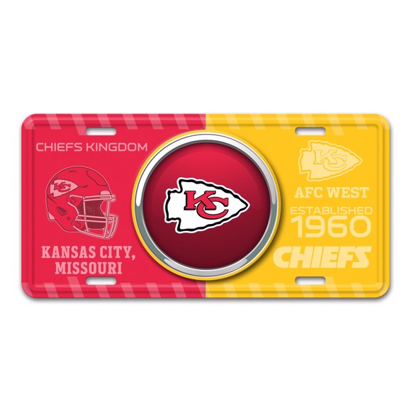 Picture of NFL - Kansas City Chiefs Metal License Plate