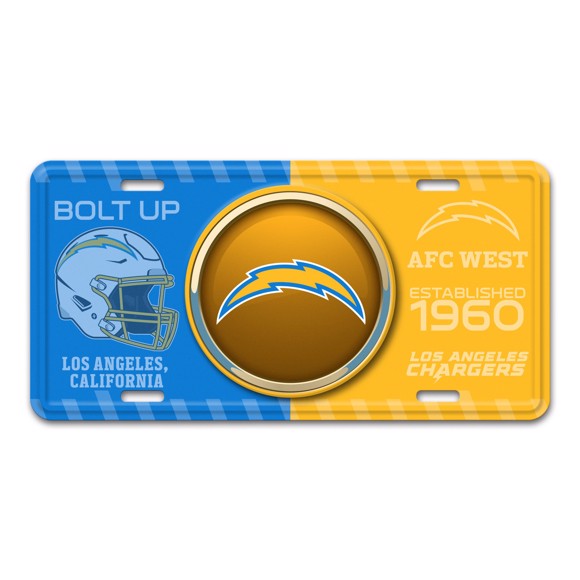 Picture of NFL - Los Angeles Chargers Metal License Plate