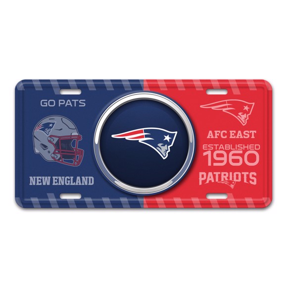 Picture of NFL - New England Patriots Metal License Plate