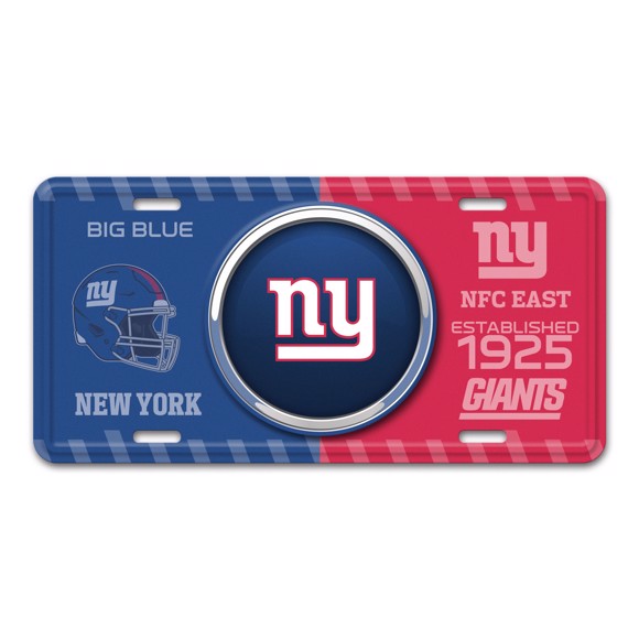 Picture of NFL - New York Giants Metal License Plate