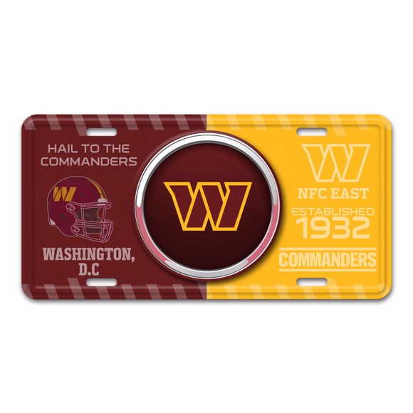 Picture of NFL - Washington Commanders Metal License Plate