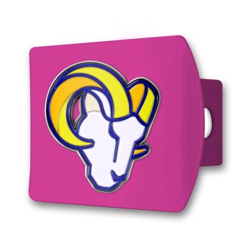 Picture of NFL - Los Angeles Rams Color Hitch Cover - Pink