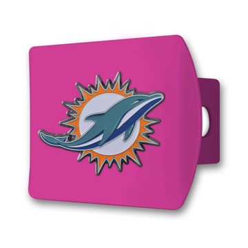 Picture of NFL - Miami Dolphins Color Hitch Cover - Pink