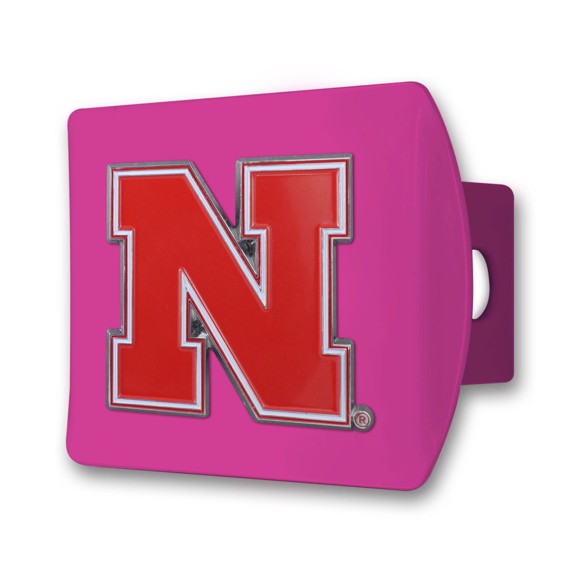 Picture of University of Nebraska Color Hitch Cover - Pink