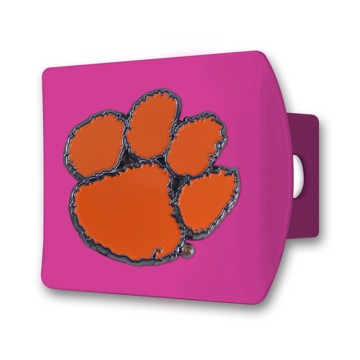 Picture of Clemson University Color Hitch Cover - Pink