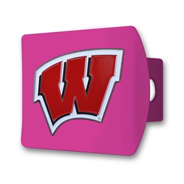 Picture of University of Wisconsin Color Hitch Cover - Pink