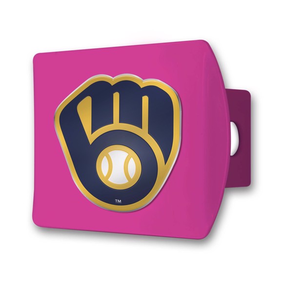 Picture of MLB - Milwaukee Brewers Color Hitch Cover - Pink