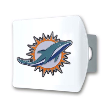 Picture of NFL - Miami Dolphins Color Hitch Cover - White