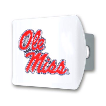 Picture of University of Mississippi Color Hitch Cover - White