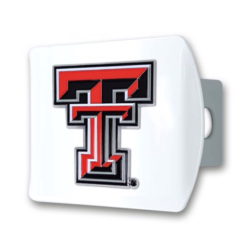 Picture of Texas Tech University Color Hitch Cover - White