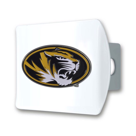 Picture of University of Missouri Color Hitch Cover - White