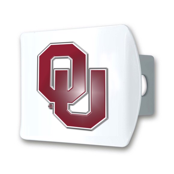 Picture of University of Oklahoma Color Hitch Cover - White